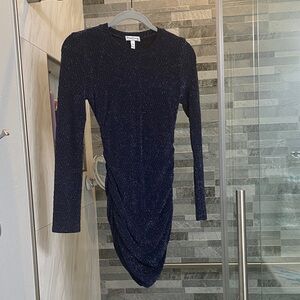 Sparkly Ruched Bodycon Dress